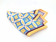 Elegantná šatka SICILY modrožltá
