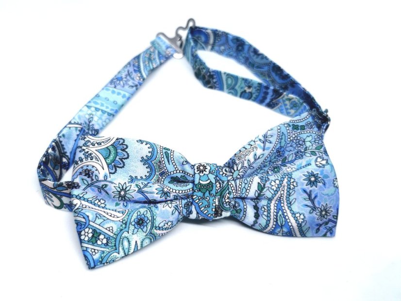 Motýlik St.Kristof LIGHTBLUE&PAISLEY