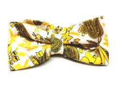Motýlik St.Kristof YELLOW&PAISLEY