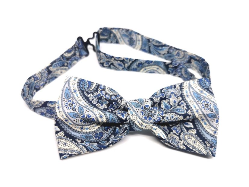 Motýlik St.Kristof BLUE&PAISLEY