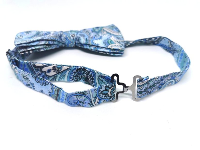 Motýlik St.Kristof LIGHTBLUE&PAISLEY